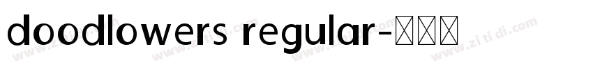 doodlowers regular字体转换